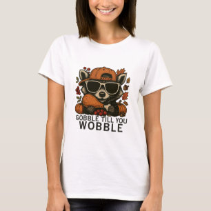 Camiseta Cozinhe Até Você Cambalear Piada Dia de Ação de Gr