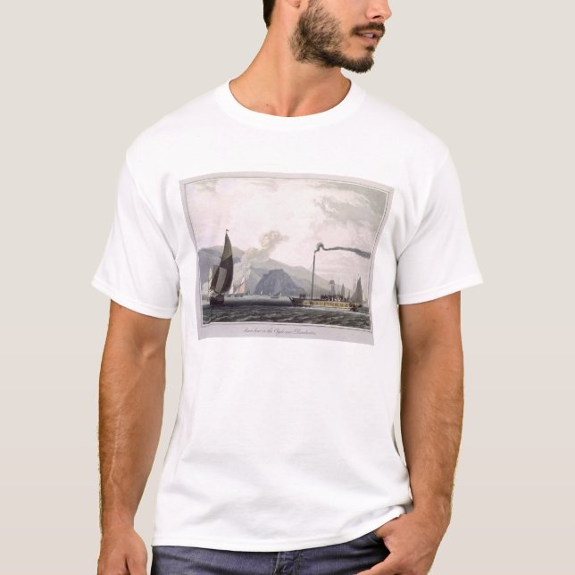 Camiseta Cozinhe o barco no Clyde perto de Dumbarton, 'de (Frente)