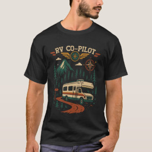 Camiseta Cozinheira de Camping de Motorhome Retro