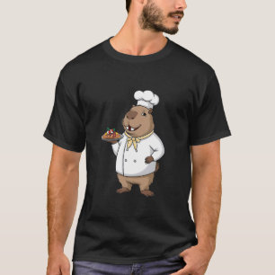 Camiseta Cozinheiro Capivara Engraçado Cozinhando Cozinha A