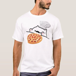 Camiseta Cozinheiro chefe da pizza do gato dos bongos