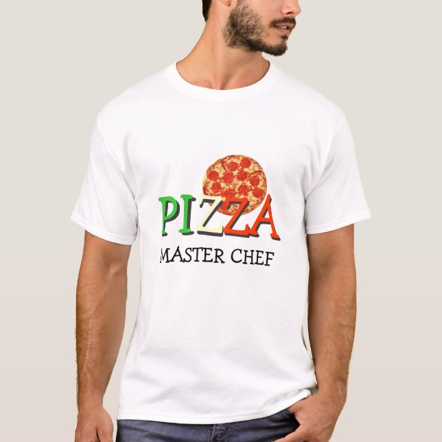 Camiseta Cozinheiro chefe mestre da pizza (Frente)