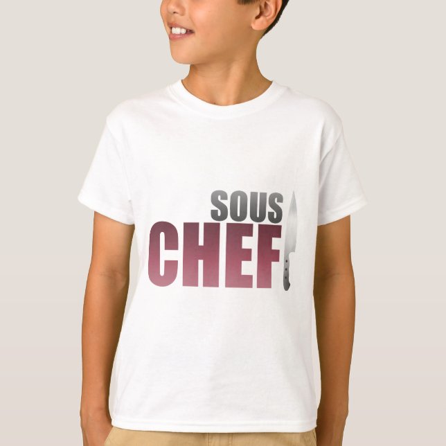 Camiseta Cozinheiro chefe vermelho de Sous (Frente)