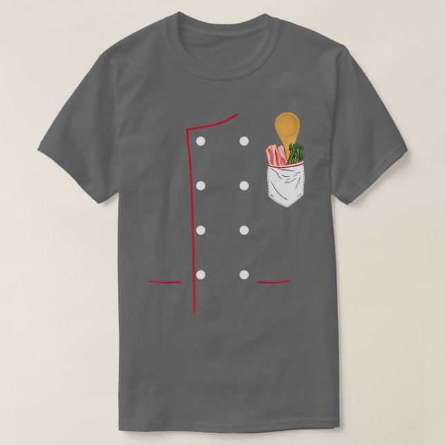 Camiseta Cozinheiro De Casaco De Chef Culinário Uniforme Pa (Frente do Design)