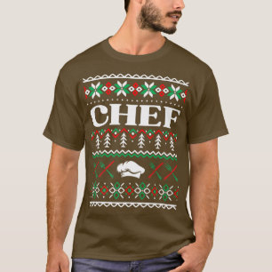 Camiseta cozinheiro de cozinhar de natal feio do chef que c