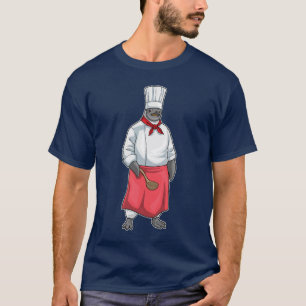 Camiseta Cozinheiro de pinguim chapéu de cozinha