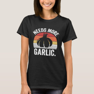 Camiseta Cozinheiro Garlicologista de Retrô Vintage Precisa