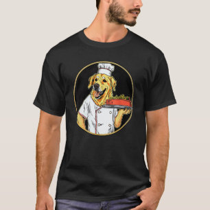 Camiseta Cozinheiro Golden Retriever Cachorro Engraçado Coz
