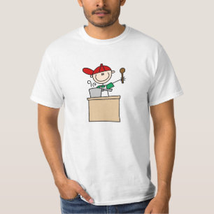 Camiseta Cozinheiro Homem em Figuras Simples
