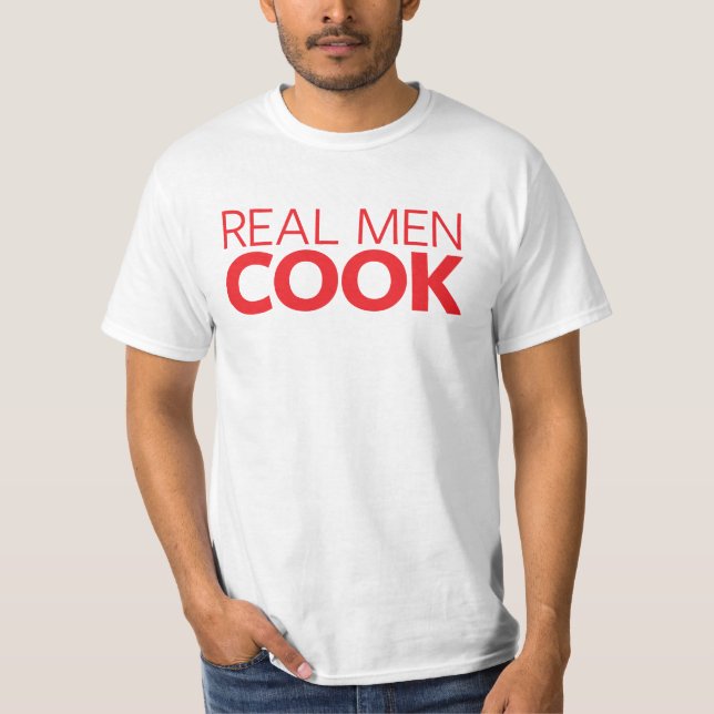 Camiseta Cozinheiro real dos homens (Frente)