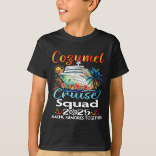 Camiseta Cozumel Cruise Squad 2025 Família Amiga Cozumel Cr