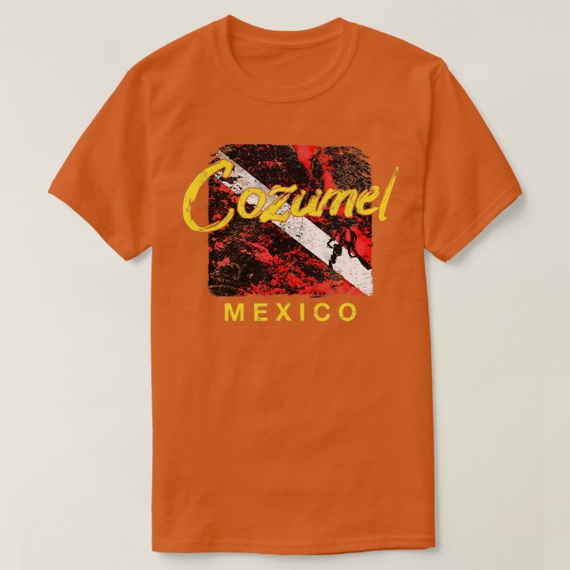 Camiseta Cozumel DIVE Mexico SCUBA Diving (Frente do Design)