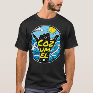 Camiseta Cozumel México Souvenir Gift Spring Break Summer V