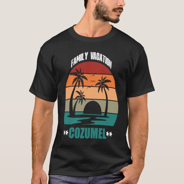 Camiseta Cozumel Summer Family Couple Matching Holiday S (Frente)
