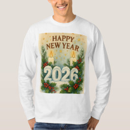 Camiseta cozy 2026 happy new year Long Sleeve