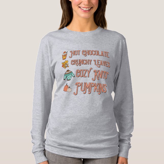 Camiseta Cozy Autumn Vibes (Frente)