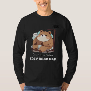 Camiseta Cozy Brown Bear Snooze