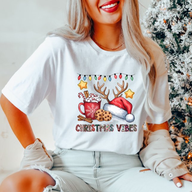 Camiseta Cozy Christmas Vibes (Criador carregado)