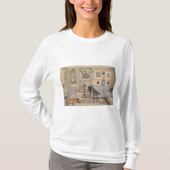 Camiseta Cozy Corner (por Carl Larsson) (Frente)