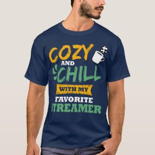 Camiseta Cozy E Calma Com O Meu Streamer Favorito