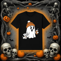 Cozy Ghost & Puppy | Queda de Beanie & Café