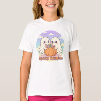 Camiseta Cozy Ghosts & Candy Halloween - Cute