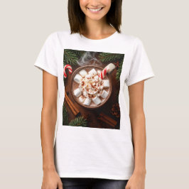 Camiseta Cozy Hot Chocolate with Marshmallows - Festive