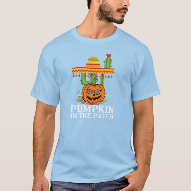 Camiseta Cozy Pumpkin Patch Gráfico T-shirt (Frente)
