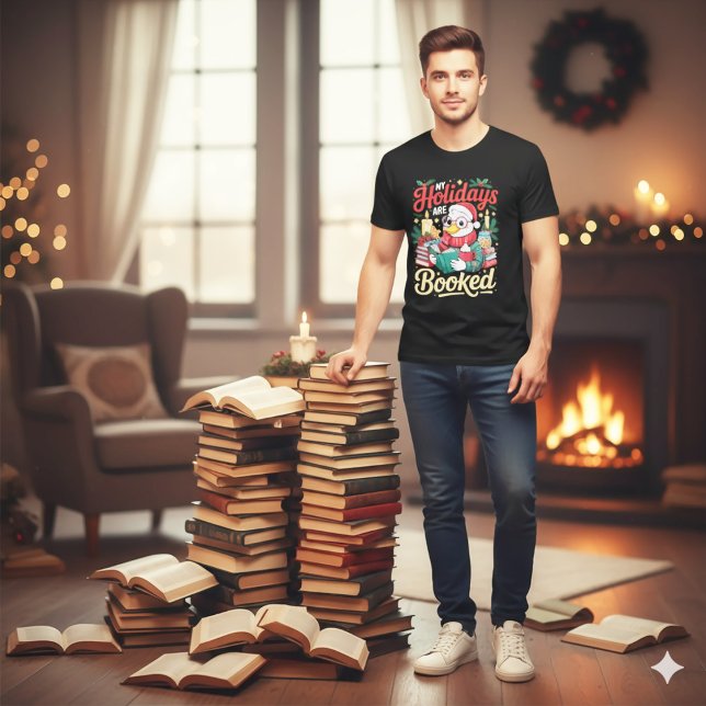 Camiseta Cozy Reading Duck Holiday Season Book Lover (Criador carregado)
