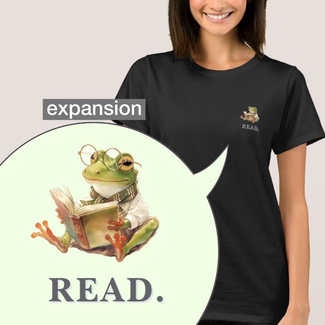 Camiseta Cozy Reading Frog Bookworm Soft Graphic (Criador carregado)