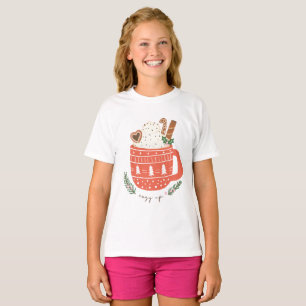 Camiseta Cozy Up chocolate quente Natal