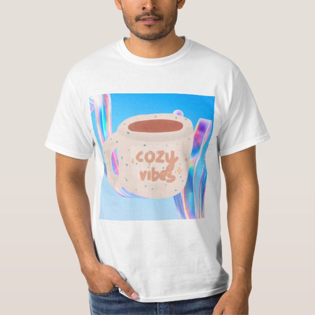 Camiseta Cozy vibes graphic t shirt (Frente)