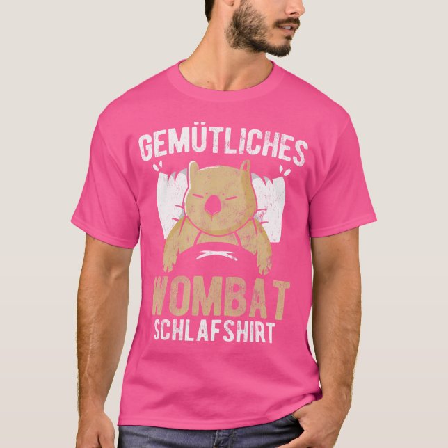 Camiseta Cozy Wombat Dormindo na Austrália (Frente)