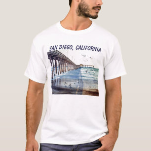 CAMISETA CPE DO CAIS J DA PRAIA DO OCEANO, SAN DIEGO,