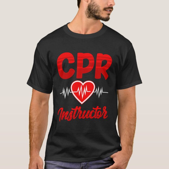 Camiseta Cpr Instrutor Courtor Coach Care Emergency First A (Frente)