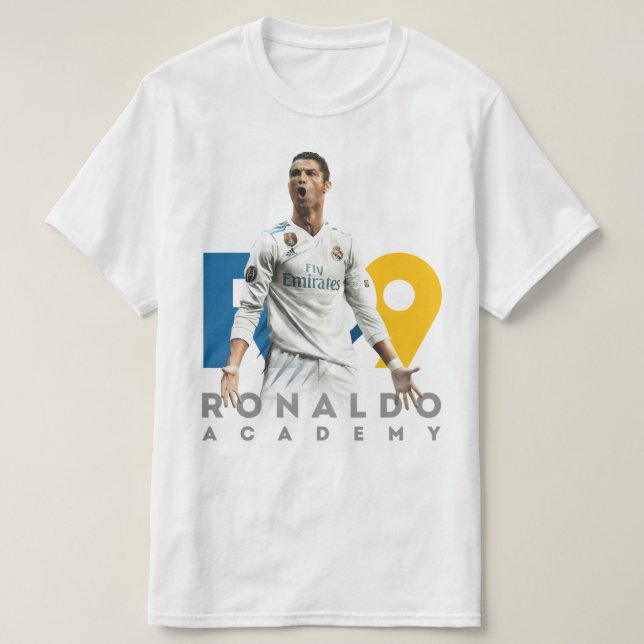 Camiseta CR7 Ronaldo Academy Football T-Shirt ⚽ (Frente do Design)