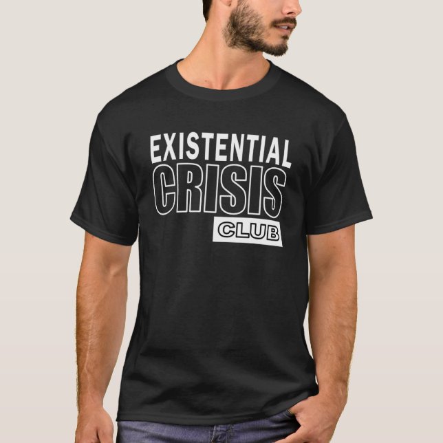 Camiseta Cr Existencial do Clube de Crise Filosofia Existen (Frente)