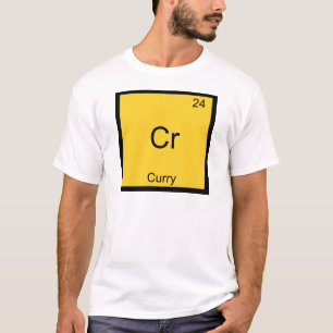 Camiseta Cr - Símbolo De Elemento Químico Engraçado Curr