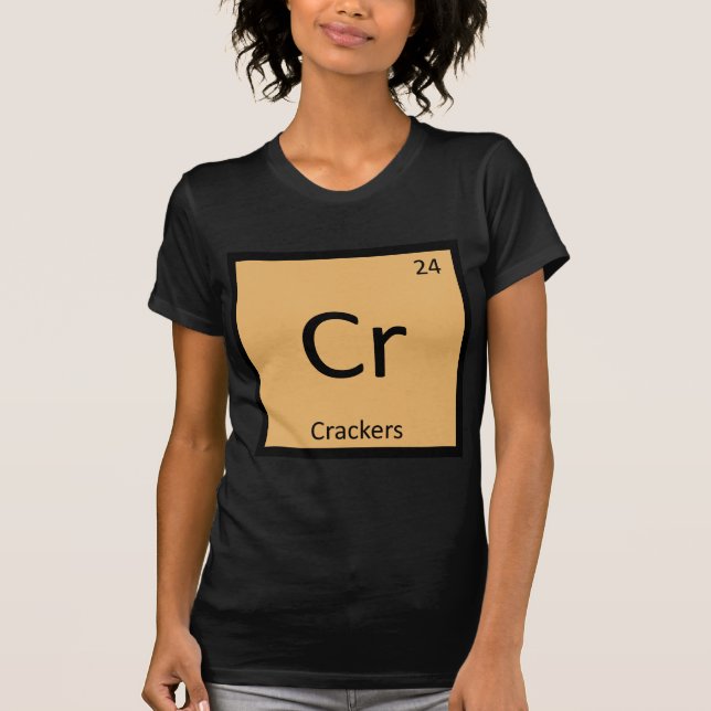 Camiseta Cr - Símbolo de Mesa Periódica de Química de Cacke (Frente)