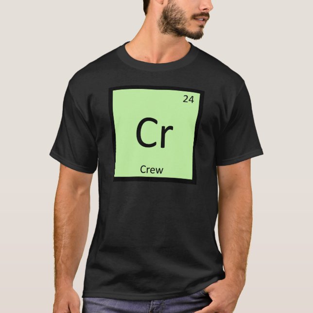 Camiseta Cr - Símbolo De Mesa Periódica De Química Desporti (Frente)