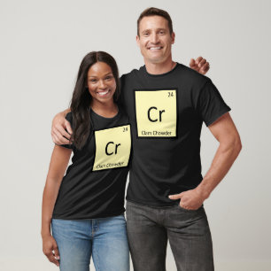 Camiseta Cr - Sopa de Marisco Química Símbolo da Tabela Per