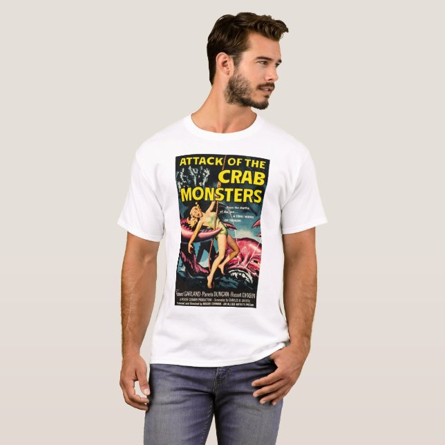 Camiseta Crab, horror movie vintage poster (Frente Completa)