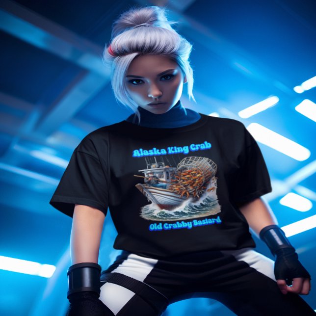 Camiseta Crab Hunters Voyage Old Crabby Bastard (Criador carregado)