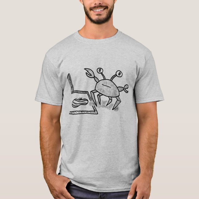 Camiseta Crab playing volleyball  (Frente)
