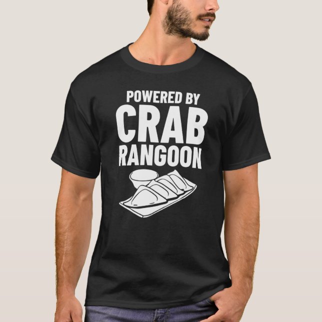 Camiseta Crab Rangoon Cream Queijos Wontons Dip Molhes Chin (Frente)