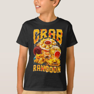 Camiseta Crab Rangoon Meme Contrafação Estilo Rap Vintage 9