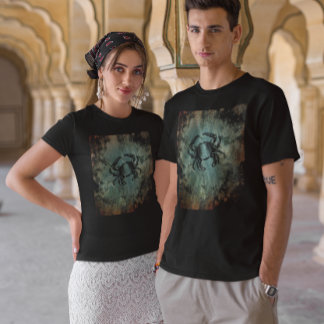 Camiseta Crab Vintage Art Rusted Teatro Stone