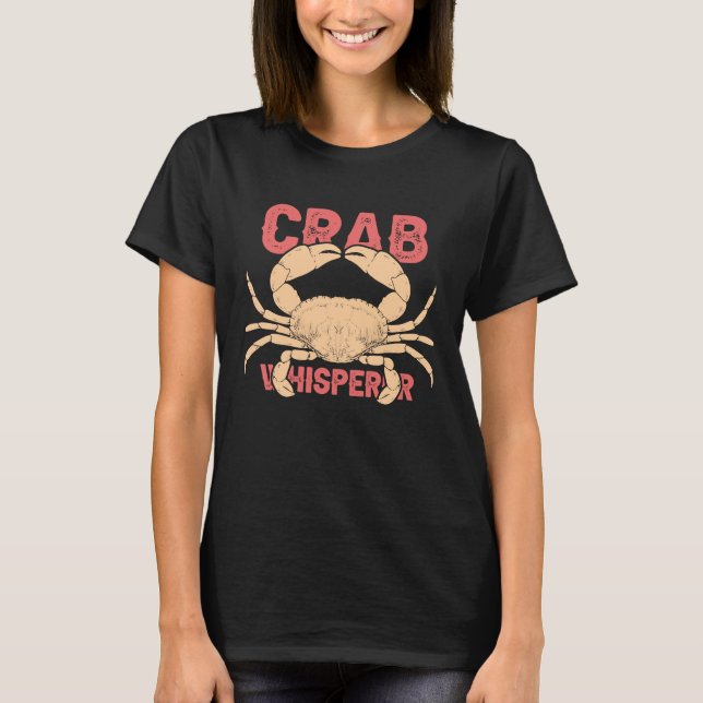 Camiseta Crab Whisperer Retro Crabbing Hunting Fishing Crab (Frente)