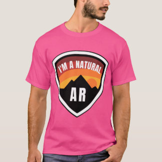 Camiseta Crachá Arkansas Eu Sou Natural