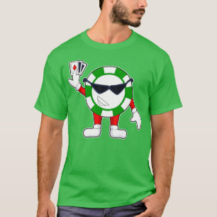 Camiseta crachá com cartas